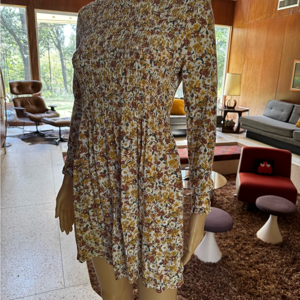 Topshop Fall Floral Mini Dress w/FREEBIE